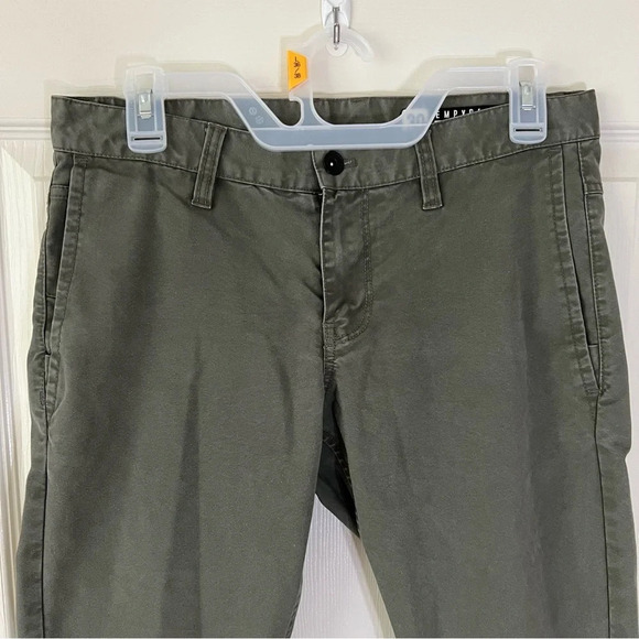 Empyre‎ Mens Mid Rise Skeletor Skinny Relaxed Fit Army Green Wrinkle Free 30/SM - Picture 6 of 16